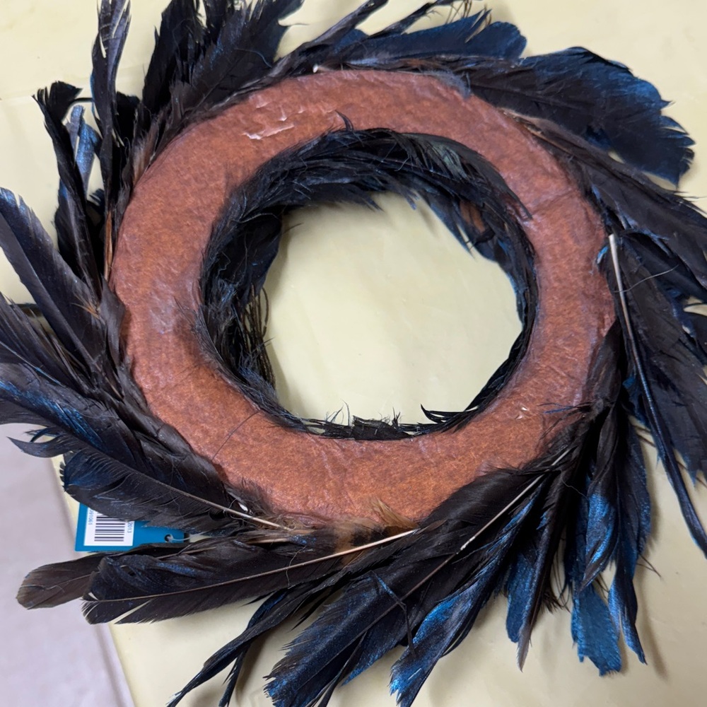 🦚 Robert Stanley peacock 🦚 Blue Feather Wreath - Picture 3 of 10